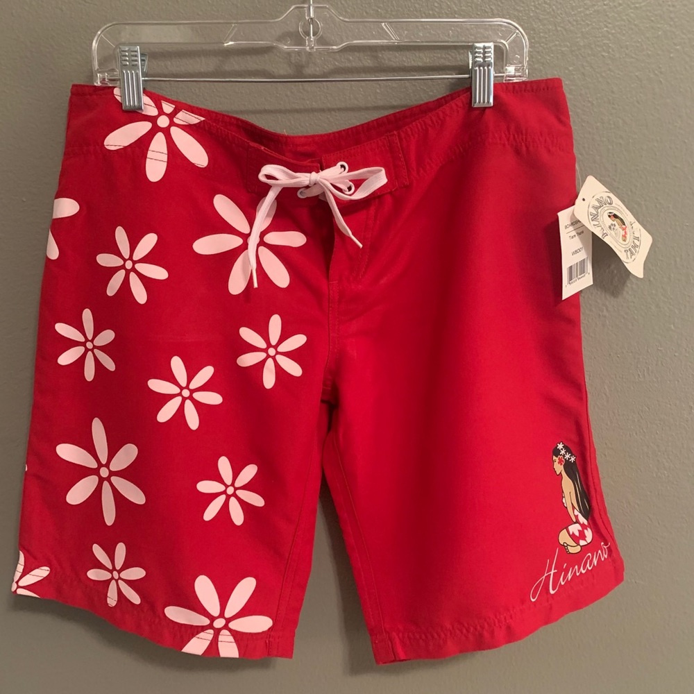 Hinano Tahiti low waist surf board shorts NWT.